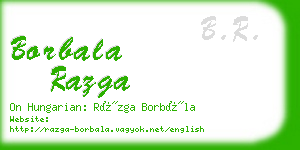 borbala razga business card